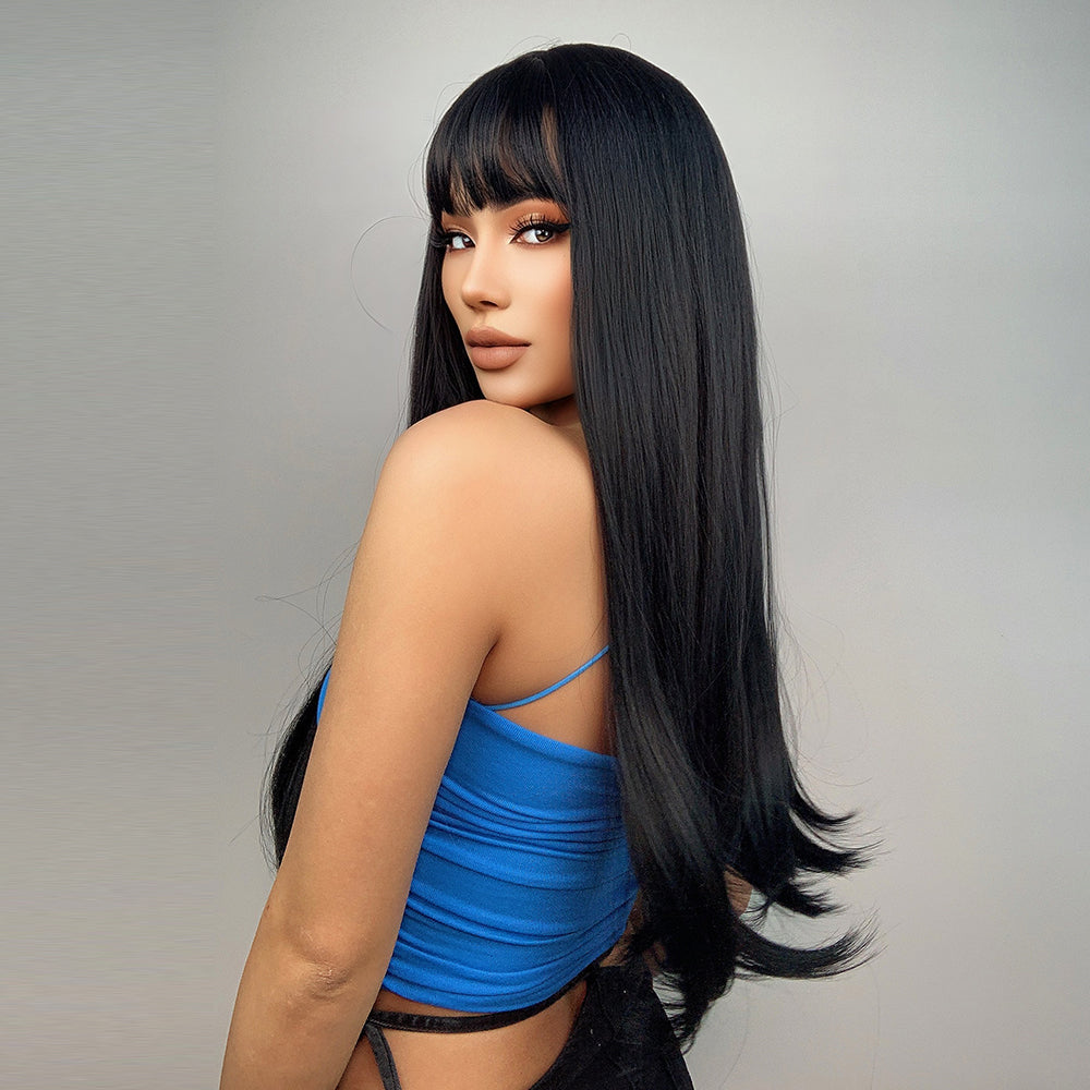 Just Black | Synthetic Wig | Black | 24 inches
