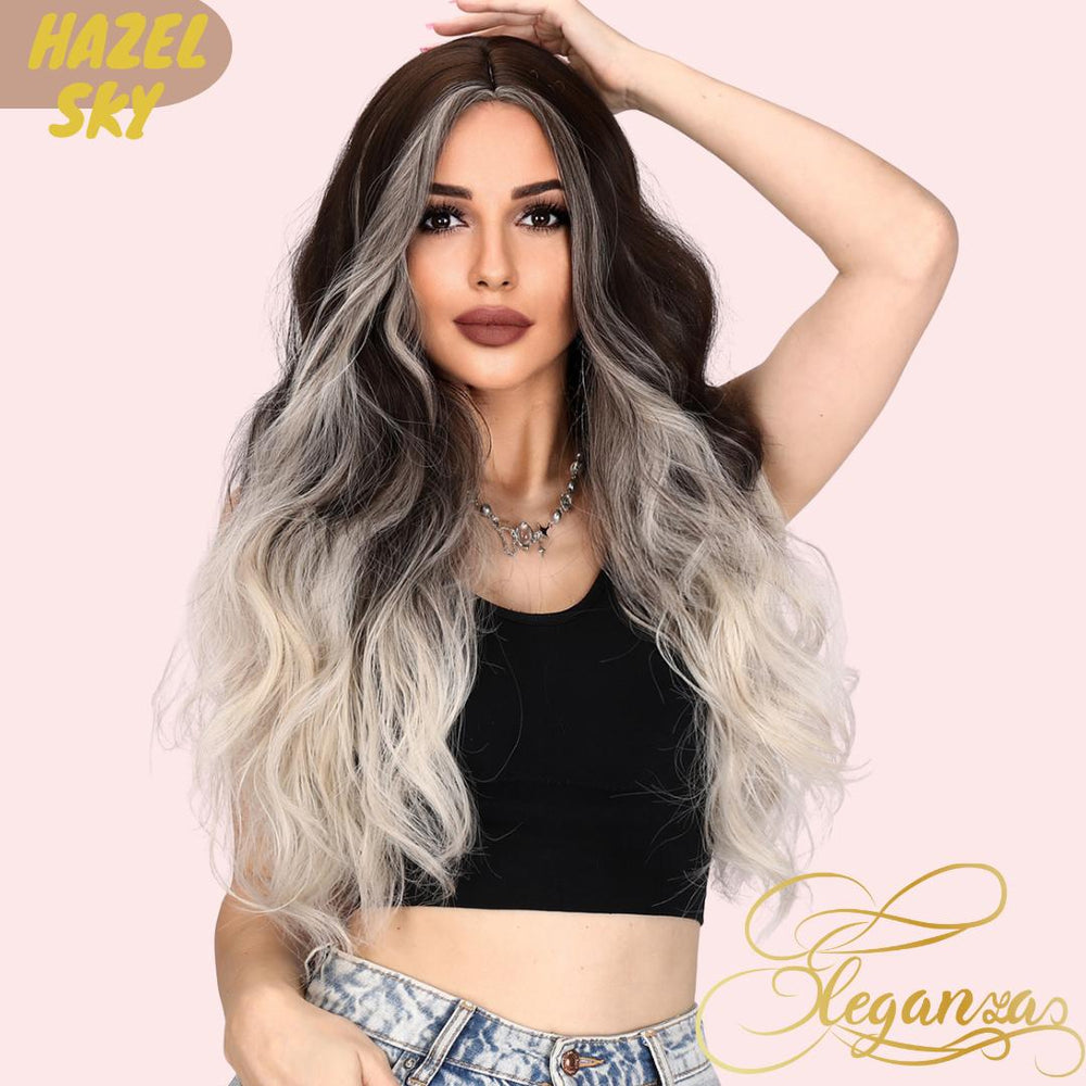 Hazel Sky | Synthetic Wig | Black Gold | 26 inches