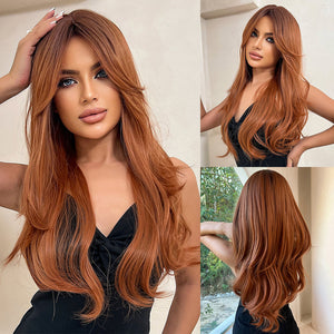 
            
                Load image into Gallery viewer, Tangerine Dream | Synthetic Wig | Orange | 26 inches|  [Sample]
            
        