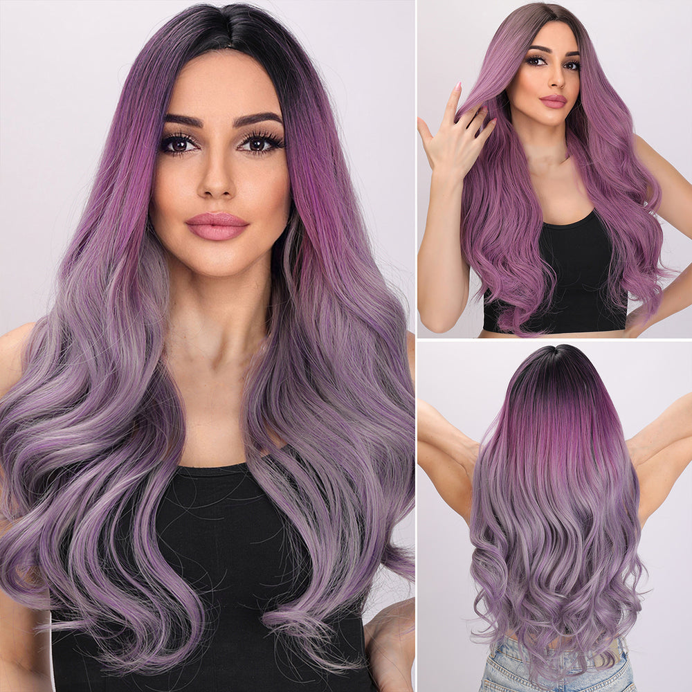 Divine Aura | Synthetic Wig | Purple | 26 inches