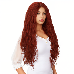 
            
                Load image into Gallery viewer, Lily Waves | Lace Front Wig | Brown | 28 inches
            
        