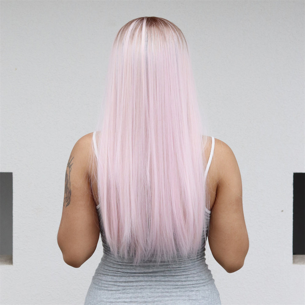 Strawberry Fields | Synthetic Wig | Gradient Pink | 26 inches