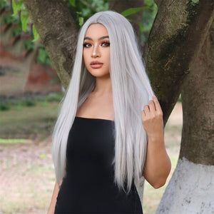 
            
                Load image into Gallery viewer, Misty Horizon | Synthetic Wig | Silver  | 28 inches
            
        