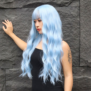
            
                Load image into Gallery viewer, Sapphire Sky | Synthetic Wig | Blue | 30 inches
            
        