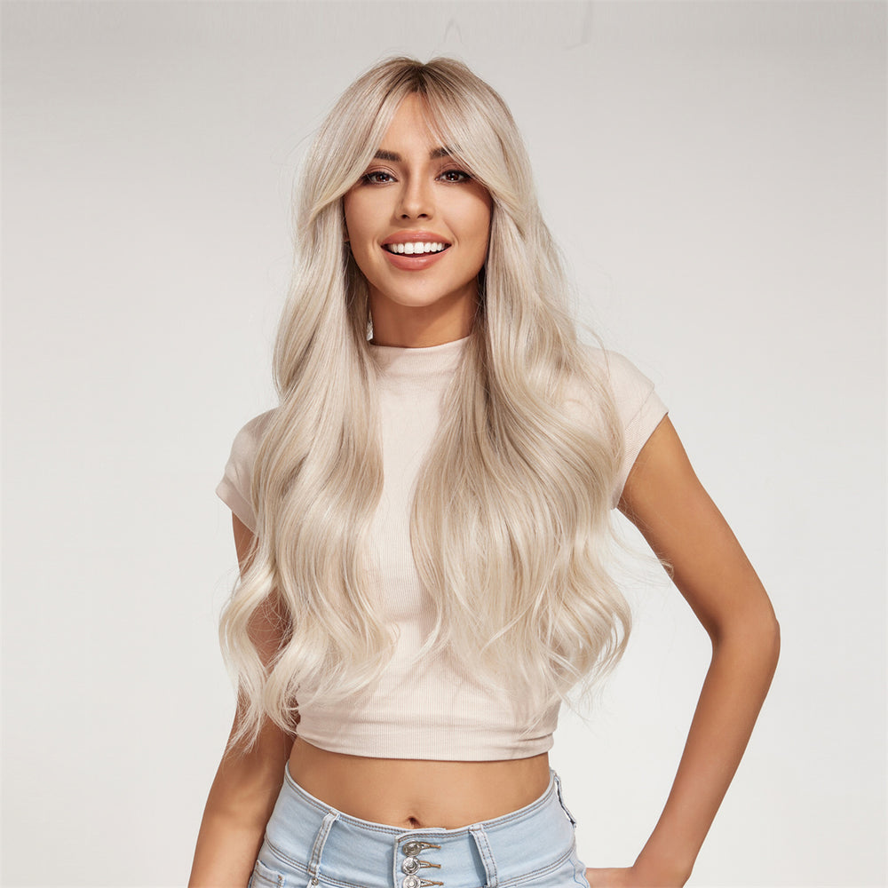 Crystal Waves | Synthetic Wig | Platinum | 26 inches