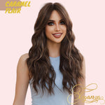 Caramel Flair | Synthetic Wig | Ombre Brown | 24 inches