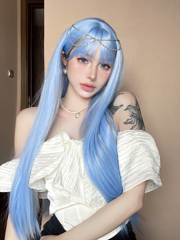 Sapphire Tresses | Synthetic Wig | Blue | 30 inches