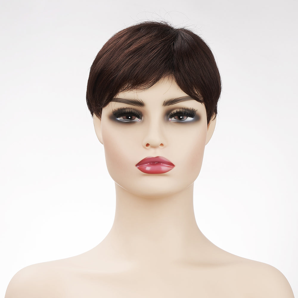 
            
                Load image into Gallery viewer, Funky Fusion | Synthetic Wig | Brown | 10 inches
            
        