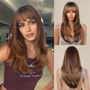 Maple Serenade | Synthetic Wig | Brown | 22 inches