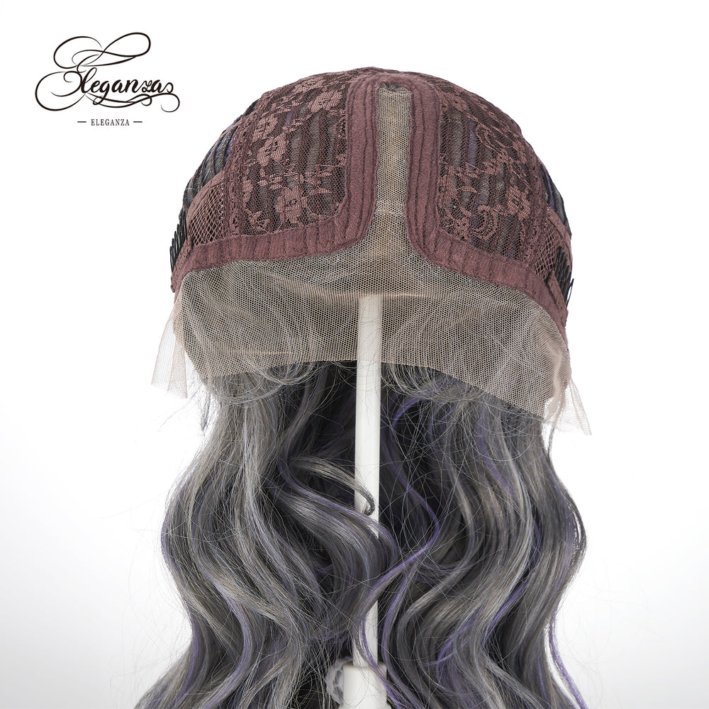 
            
                Load image into Gallery viewer, Violet Blossom | Lace Front Wig | Grey Purple Gradient | 14.5 inches
            
        