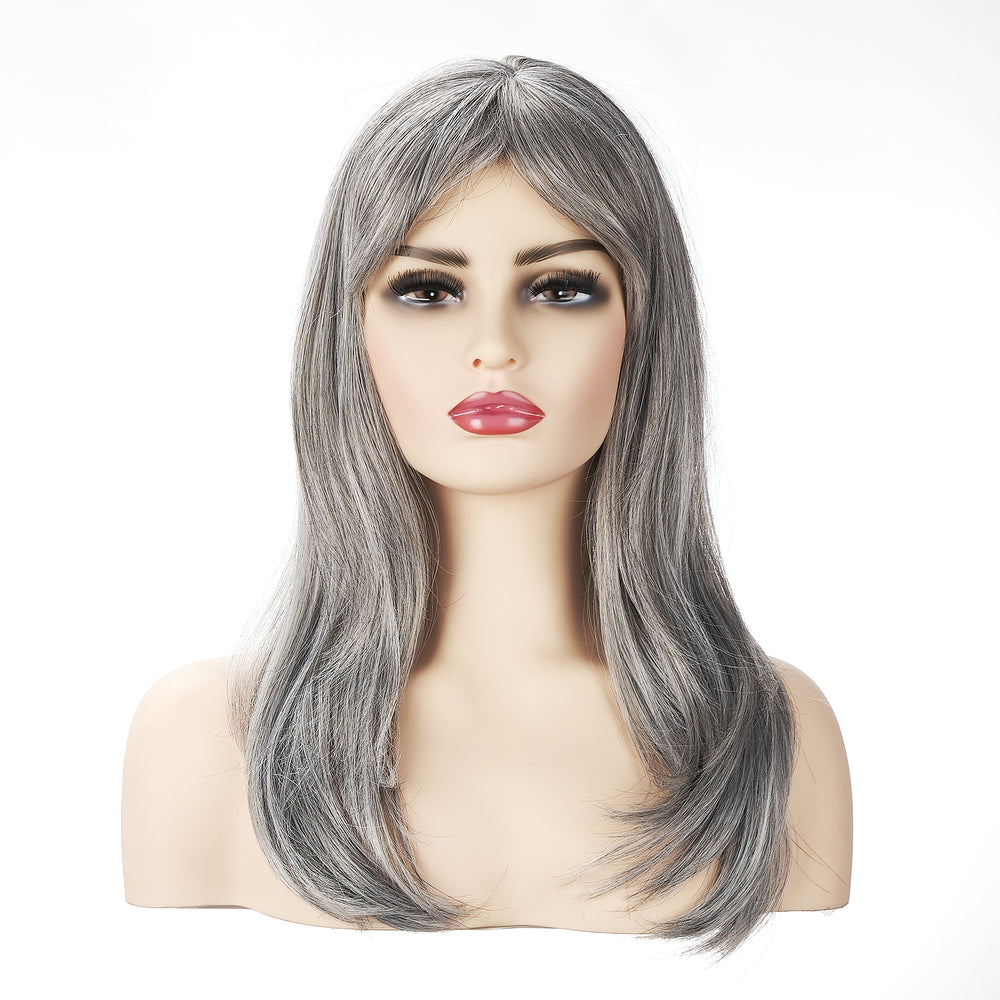 
            
                Load image into Gallery viewer, Harmony Diva | Synthetic Wig | Silver Gray | 20 inches
            
        
