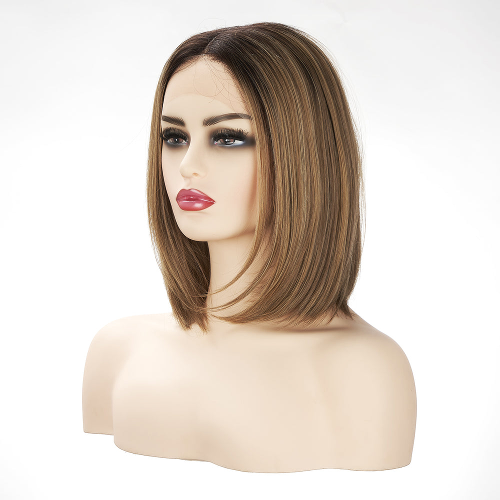 
            
                Load image into Gallery viewer, Espresso Delight | Lace Front Wig | Ombre Brown | 13 inches
            
        