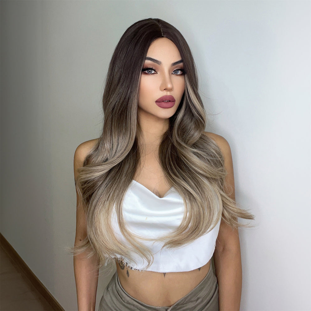 Misty Honeyblonde | Synthetic Wig | Ombre | 28 inches
