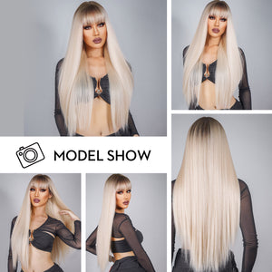 Frosty Platinum | Synthetic Wig | Platinum | 26 inches