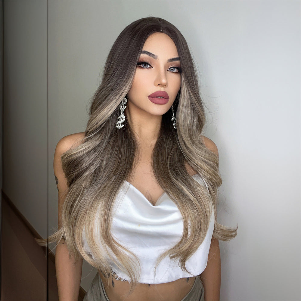 Misty Honeyblonde | Synthetic Wig | Ombre | 28 inches