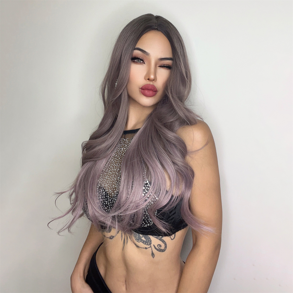 Purple Shampoo | Synthetic Wig | Ombre | 26 inches