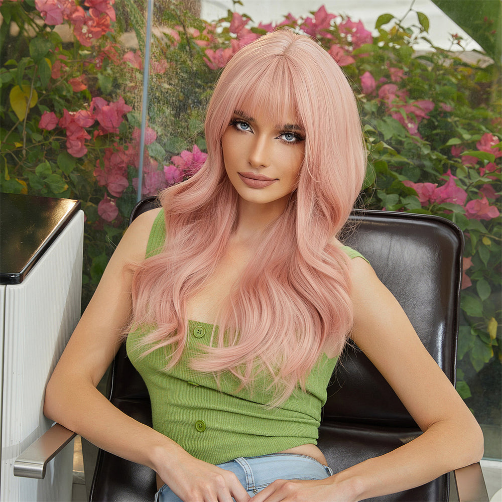 Pink Petal | Synthetic Wig | Pink | 26 inches