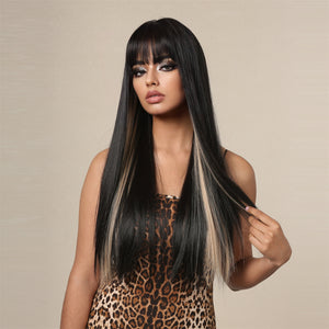 Obsidian Noir | Synthetic Wig | Black | 26 inches