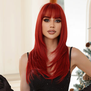Ruby Fire | Synthetic Wig | Red | 23 inches