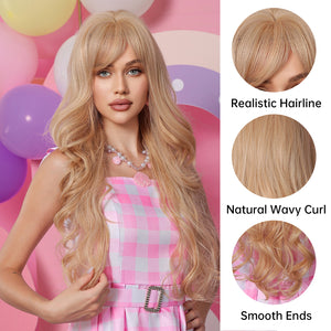 
            
                Load image into Gallery viewer, Tinsel Twinkle | Synthetic Wig | Gold | 28 inches
            
        