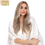 Regal Curls | Synthetic Wig | Golden Brown | 26 inches