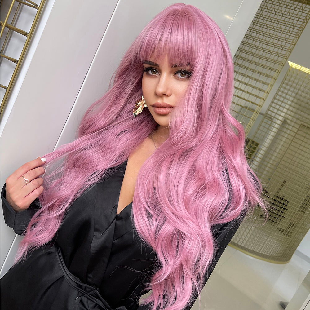 Raspberry Bloom | Synthetic Wig | Pink | 26 inches