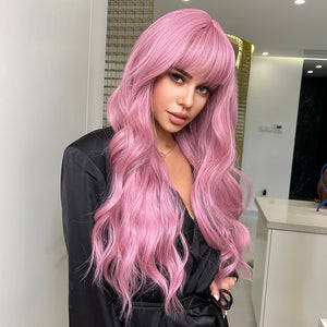 Raspberry Bloom | Synthetic Wig | Pink | 26 inches