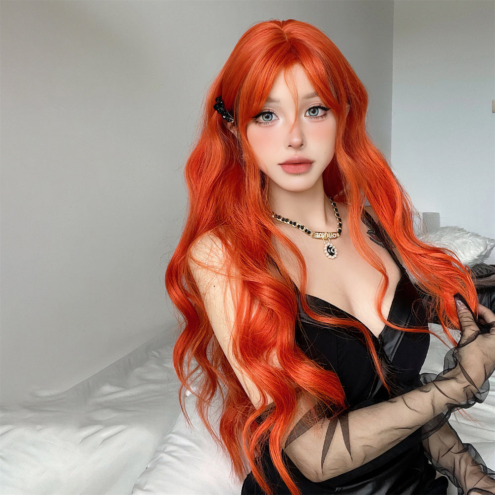 Frosty Flurry | Synthetic Wig | Orange | 28 inches