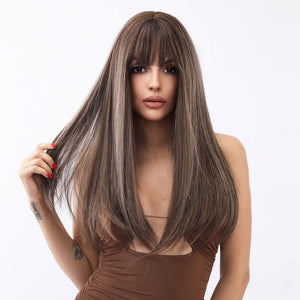 Willow Rose | Synthetic Wig | Brown | 24 inches