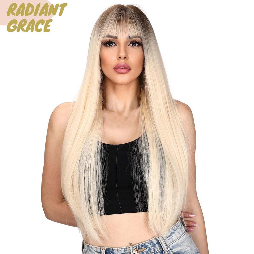 Radiant Grace | Synthetic Wig | Gold | 26 inches
