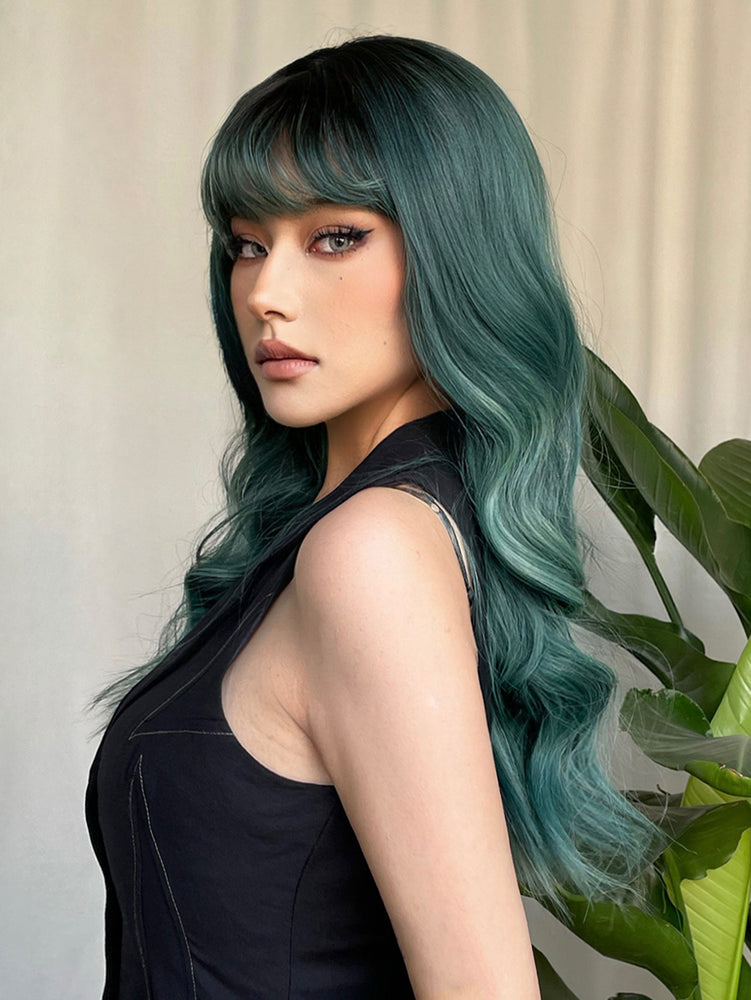 
            
                Load image into Gallery viewer, Enchanted Forest | Synthetic Wig | Green | 22 inches
            
        