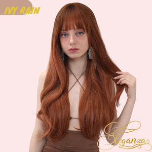 Ivy Rain | Synthetic Wig | Ginger | 26 inches