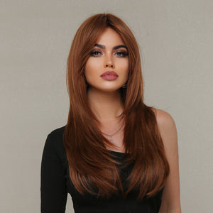 Kimmy Possible | Synthetic Wig | Brown | 23 inches| [Sample]