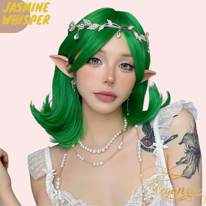 Jasmine Whisper | Synthetic Wig | Green | 14 inches