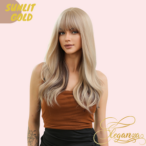 Sunlit Gold | Synthetic Wig | Light Gold | 24 inches