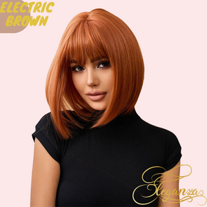 Electric Brown | Synthetic Wig | Brown | 12 inches
