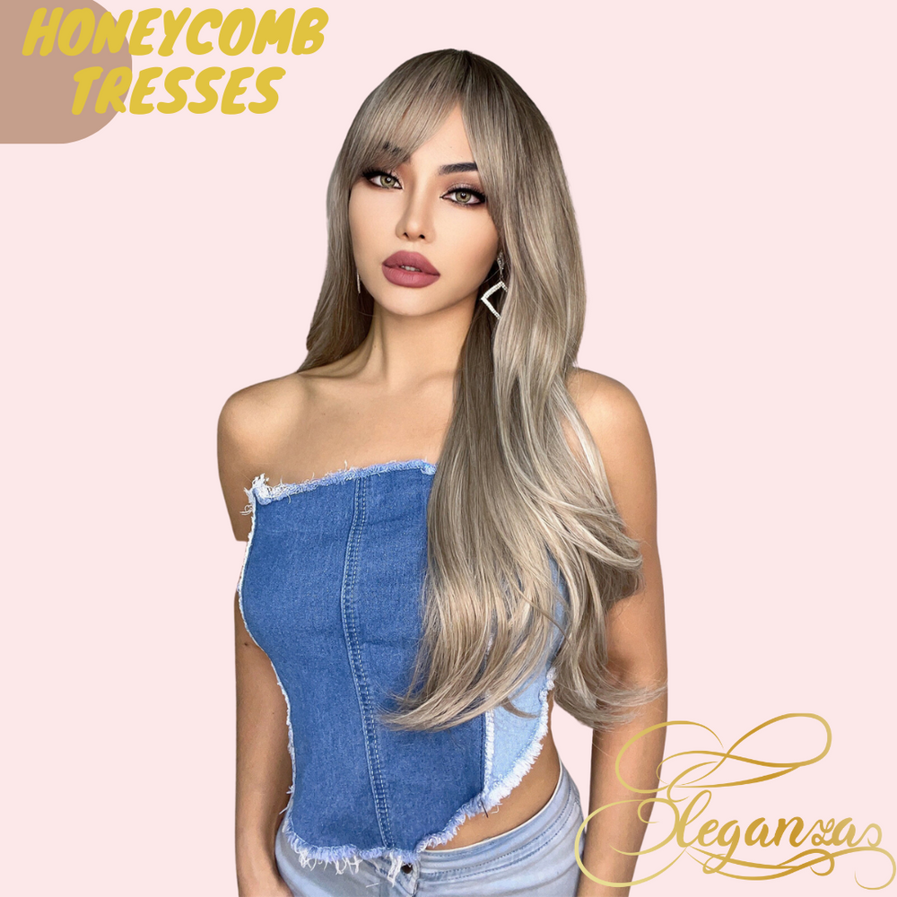 Honeycomb Tresses | Synthetic Wig | Blonde | 27 inches