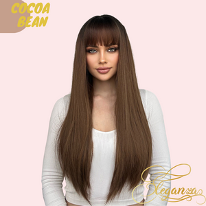 Cocoa Bean | Synthetic Wig | Brown | 26 inches
