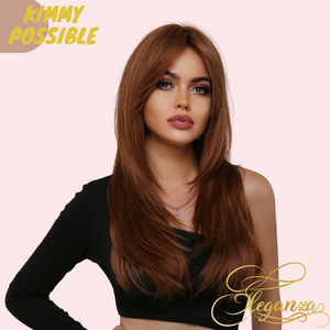 
            
                Load image into Gallery viewer, Kimmy Possible | Synthetic Wig | Brown | 23 inches
            
        