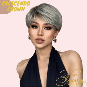 
            
                Load image into Gallery viewer, Crescendo Crown | Synthetic Wig | Grey | 10 inches
            
        
