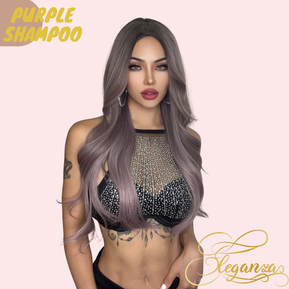 Purple Shampoo | Synthetic Wig | Ombre | 26 inches