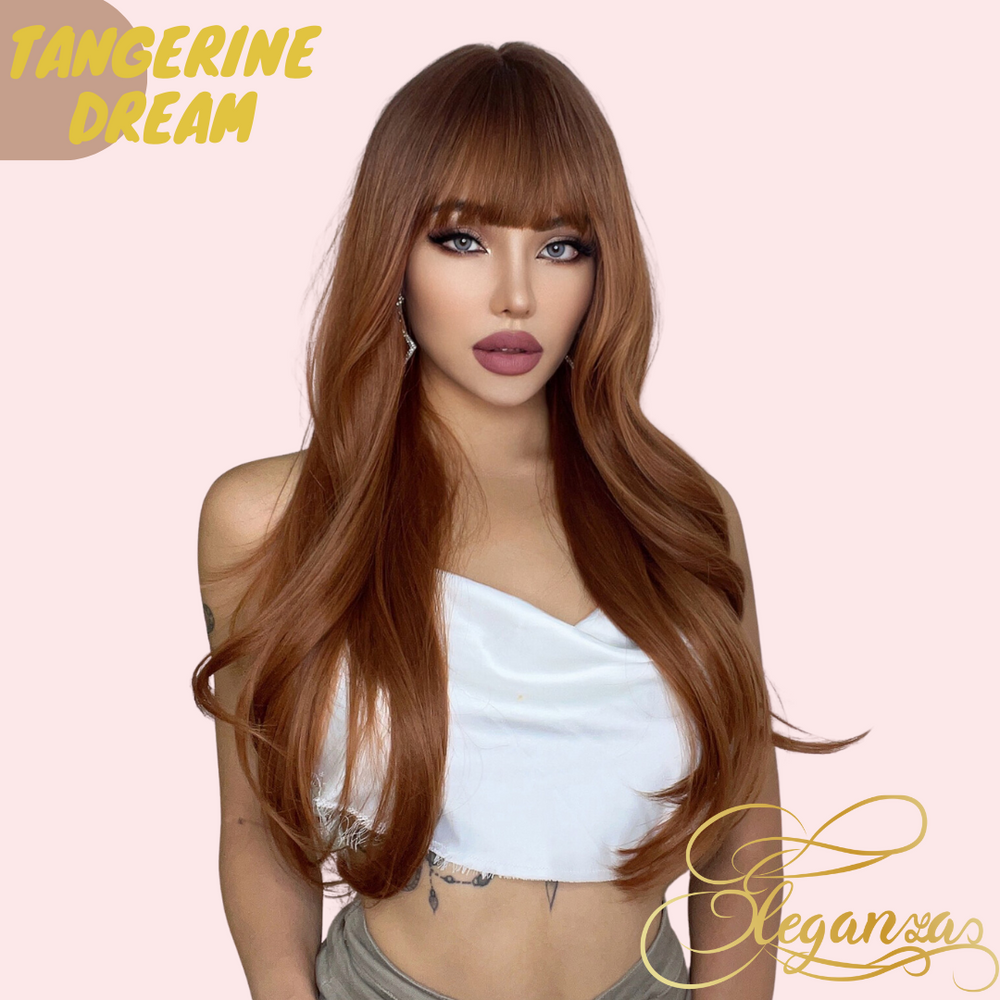 Tangerine Dream | Synthetic Wig | Orange | 26 inches