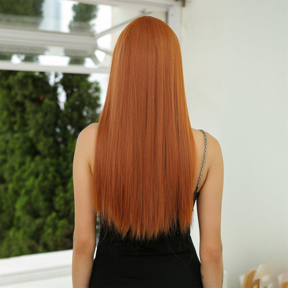 Ginger Silk | Synthetic Wig | Orange | 26 inches