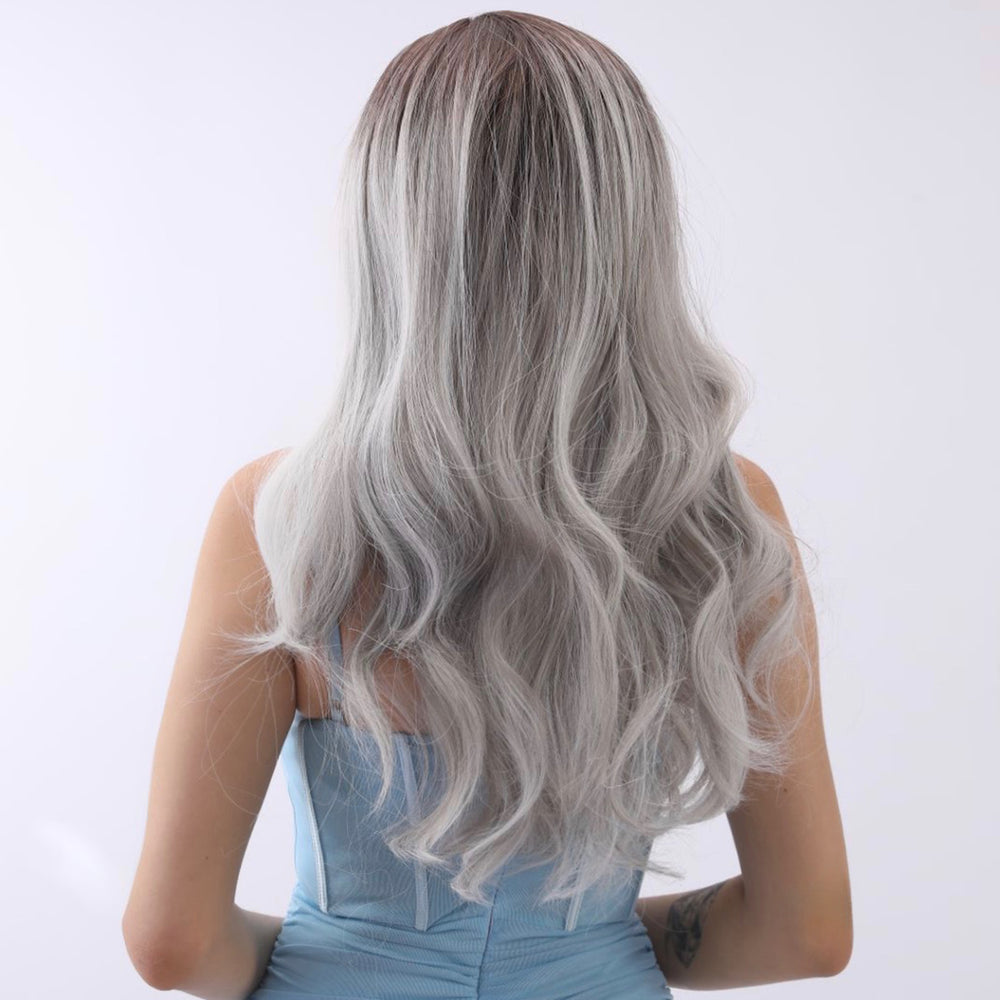 Autumn Joy | Synthetic Wig | Gray | 24 inches