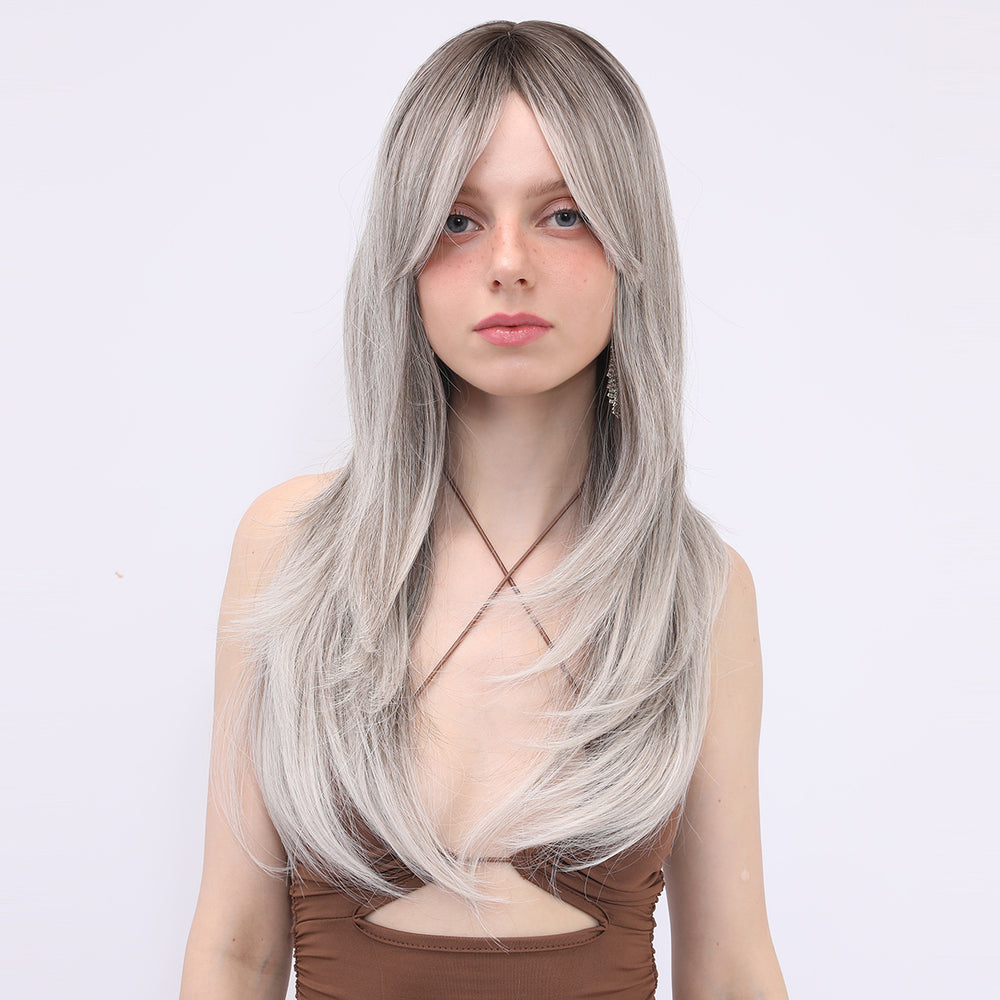 Silver Lining | Synthetic Wig | Gray | 22 inches