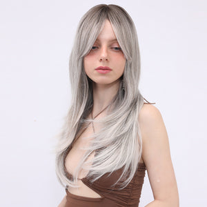 Silver Lining | Synthetic Wig | Gray | 22 inches