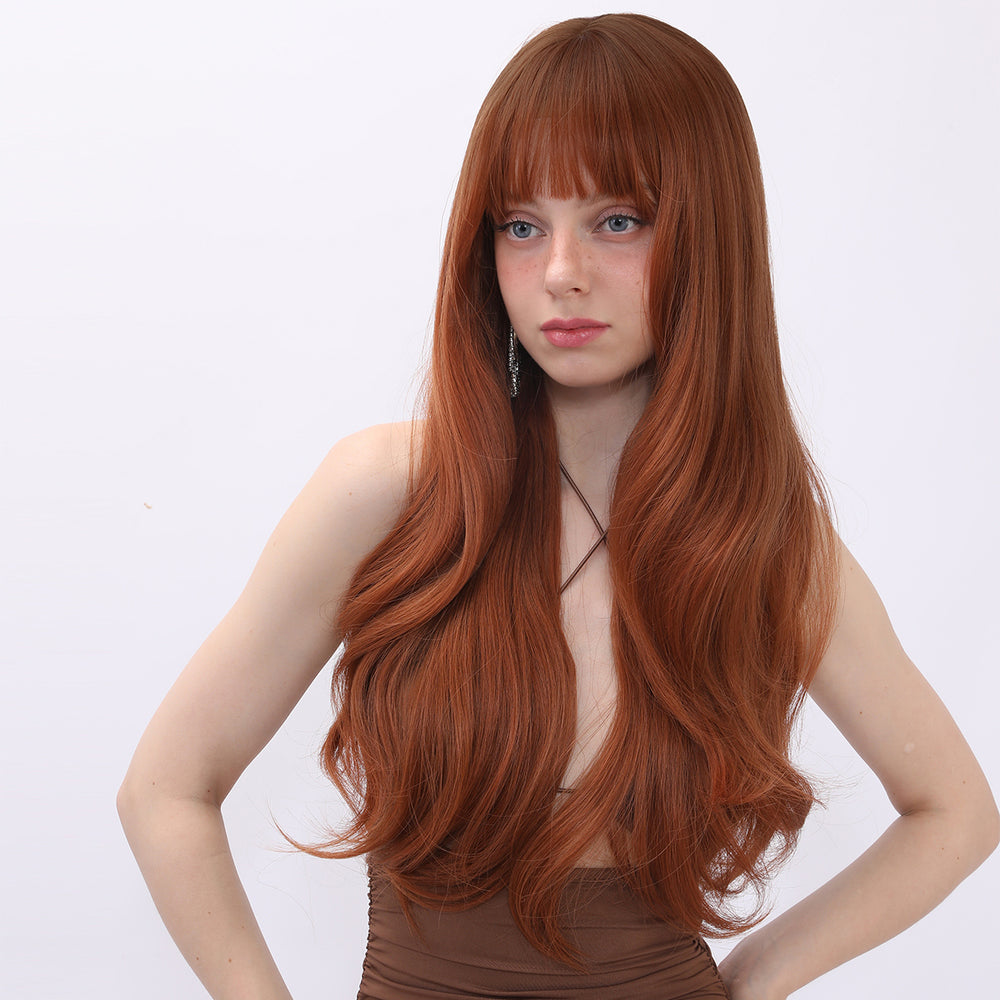 Ivy Rain | Synthetic Wig | Ginger | 26 inches