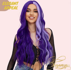 
            
                Load image into Gallery viewer, Elegant Appeal | Synthetic Wig | Purple | 28 inches
            
        
