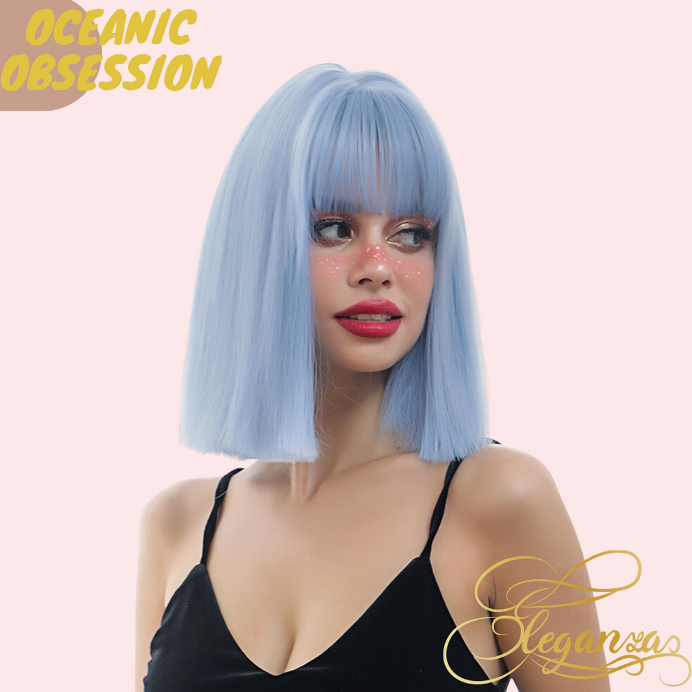 
            
                Load image into Gallery viewer, Oceanic Obsession | Synthetic Wig | Blue | 12 inches
            
        