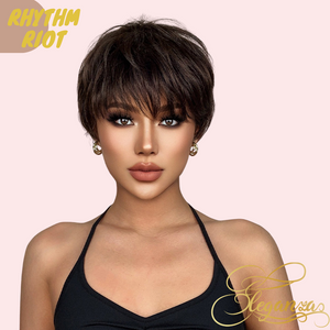 Rhythm Riot | Synthetic Wig | Black Brown | 10 inches